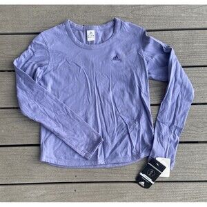 Y2K Adidas Women’s Long Sleeve Top Purple Lavender M 2000s Athleisure Training